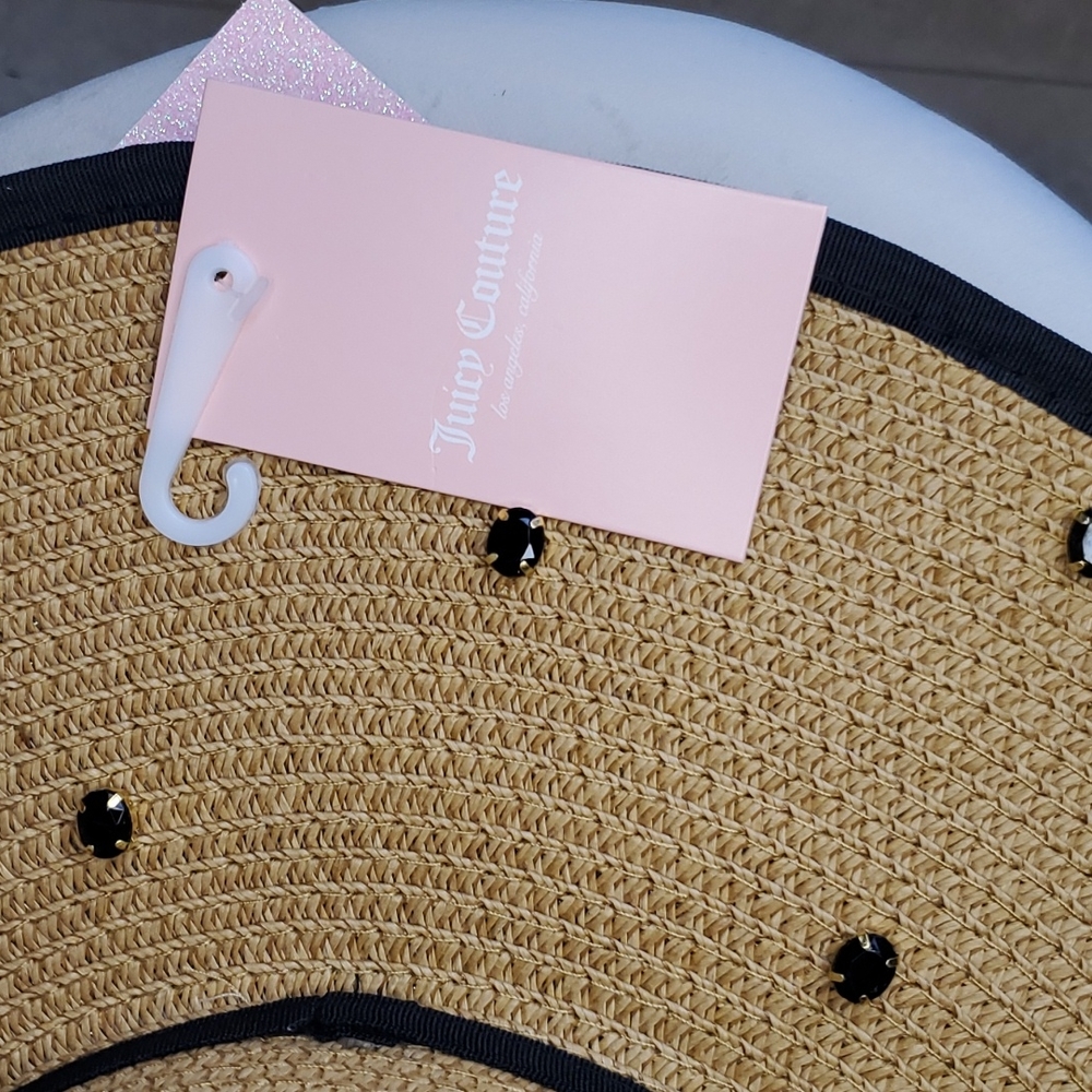 Juicy Couture ❤️NWT❤️ Wide Brimmed Jeweled Hat!❤️❤️❤️ - Picture 3 of 13